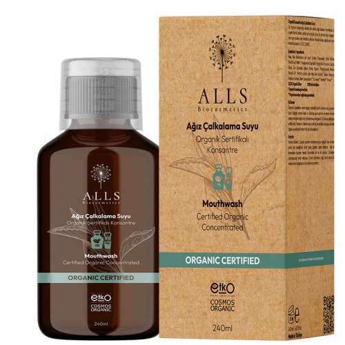 Alls Biocosmetics Organik Sertifikalı Konsantre Ağız Çalkalama Suyu